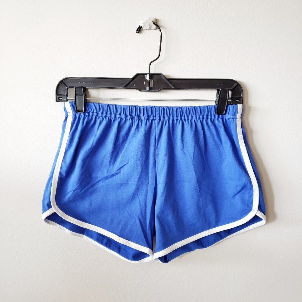 Athletic blue stretch shorts
